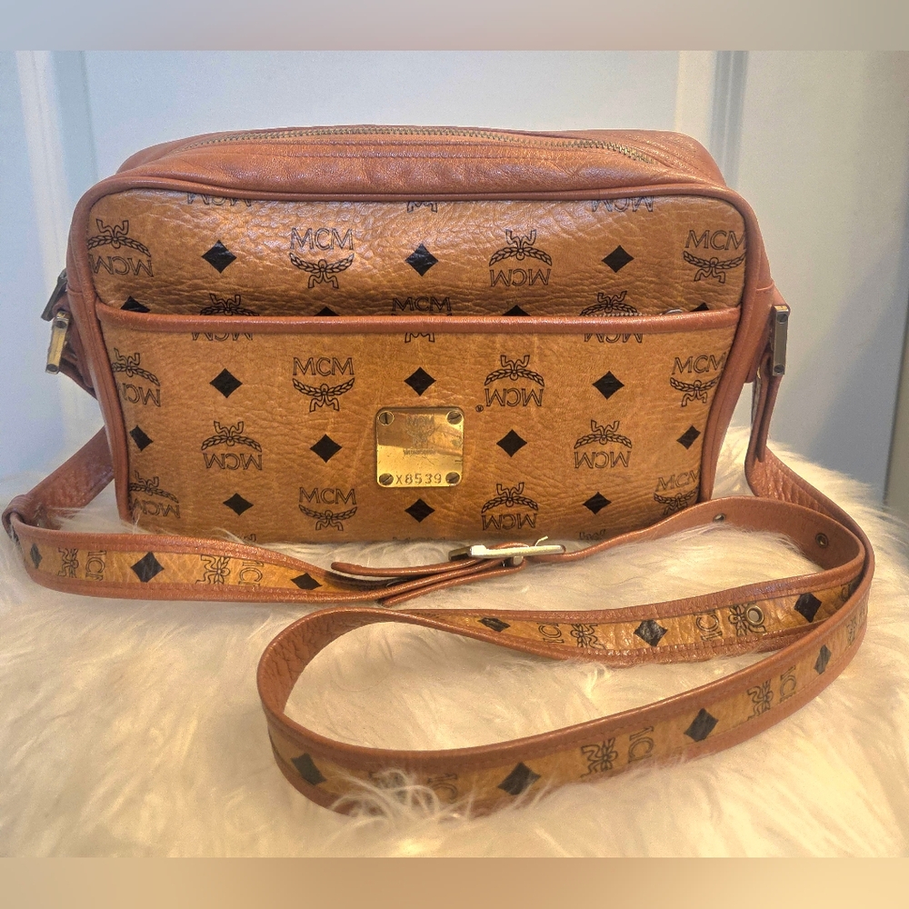 MCM VintagevCognac Crossbody Bag